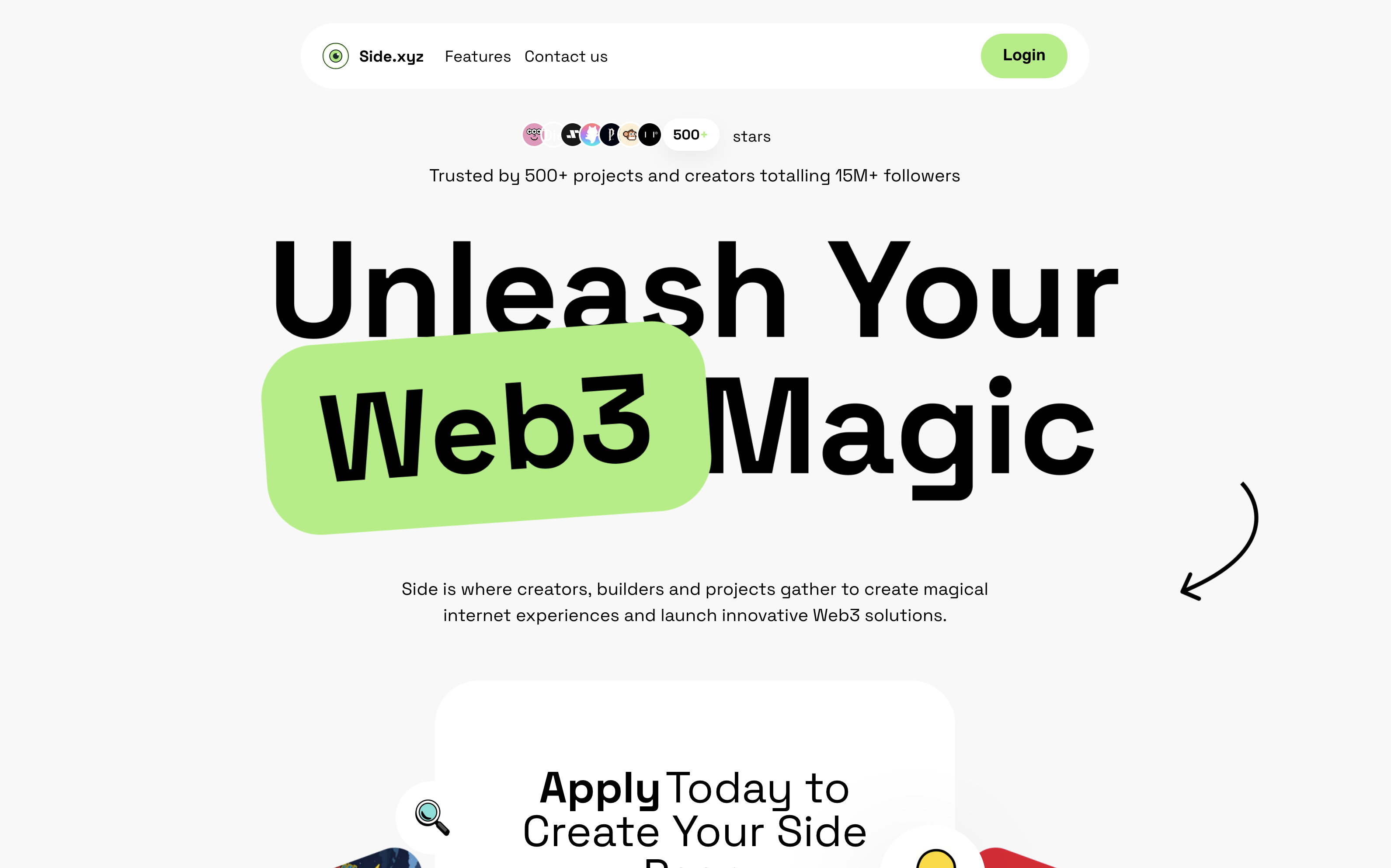 Side.xyz website preview