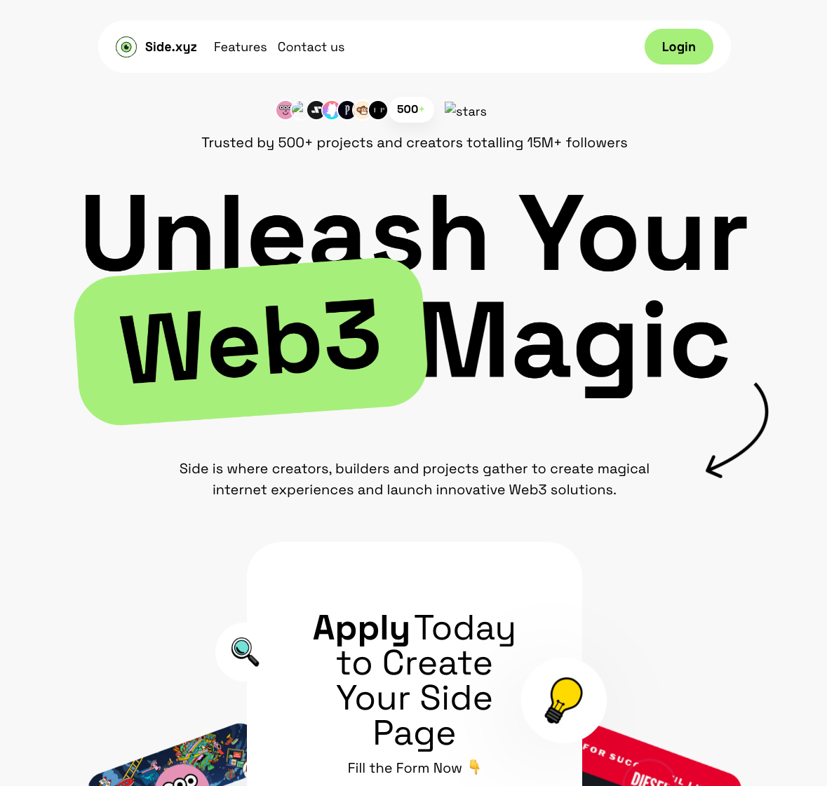 Side.xyz website preview