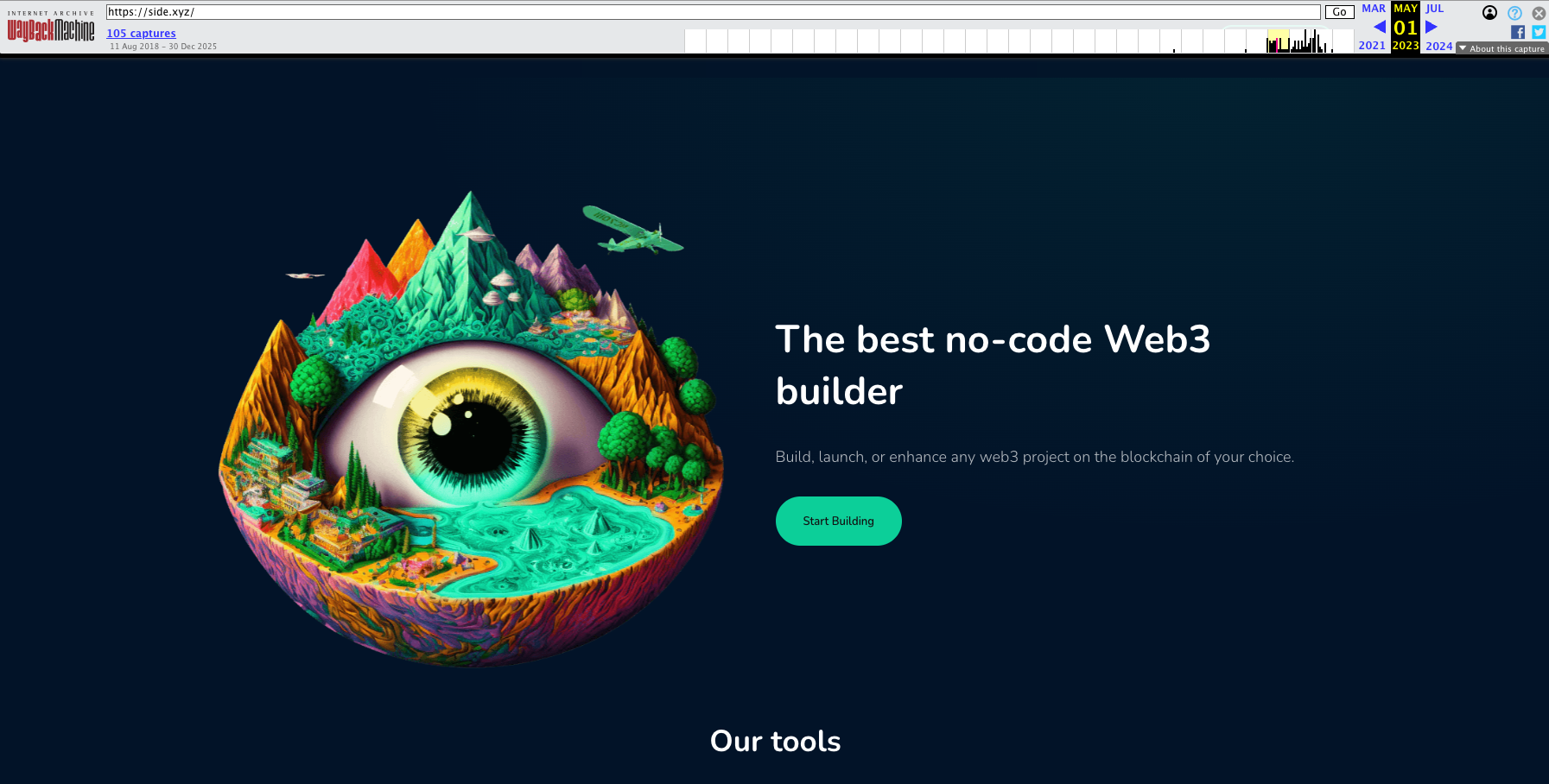 Side.xyz website preview